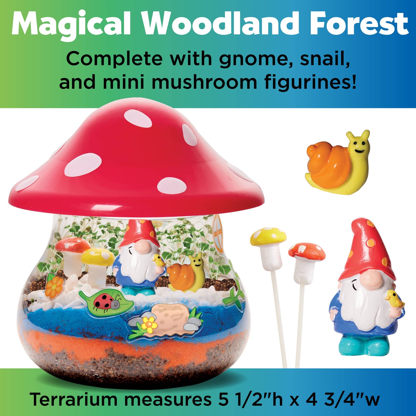 Plant & Grow Woodland Forest Terrarium Craft Kit for Kids