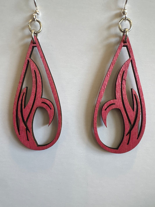 Grass Blade Drop Earrings