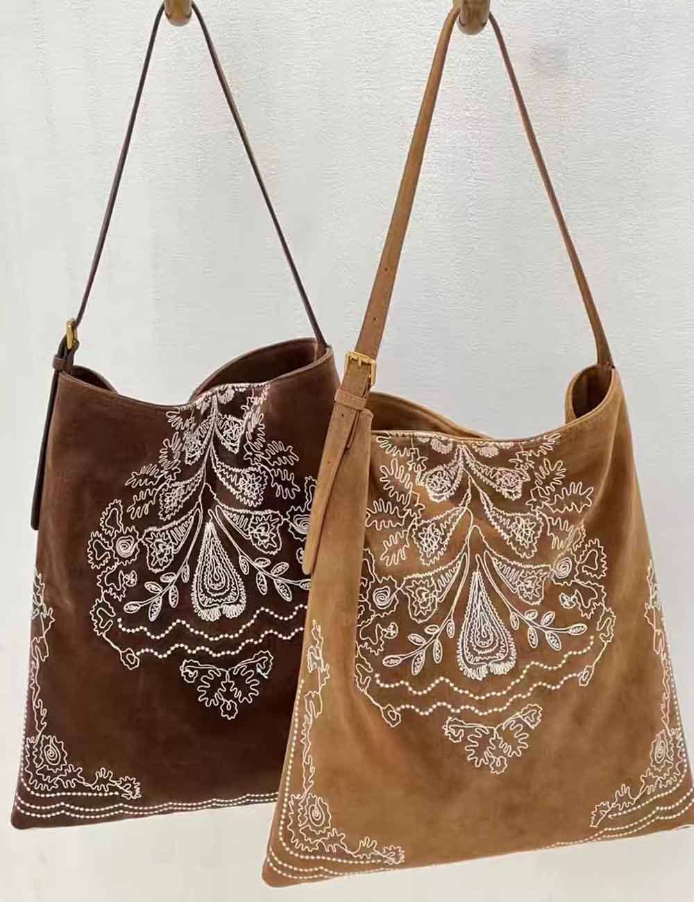 Boho Embroidered Large Capacity Shoulder Bag