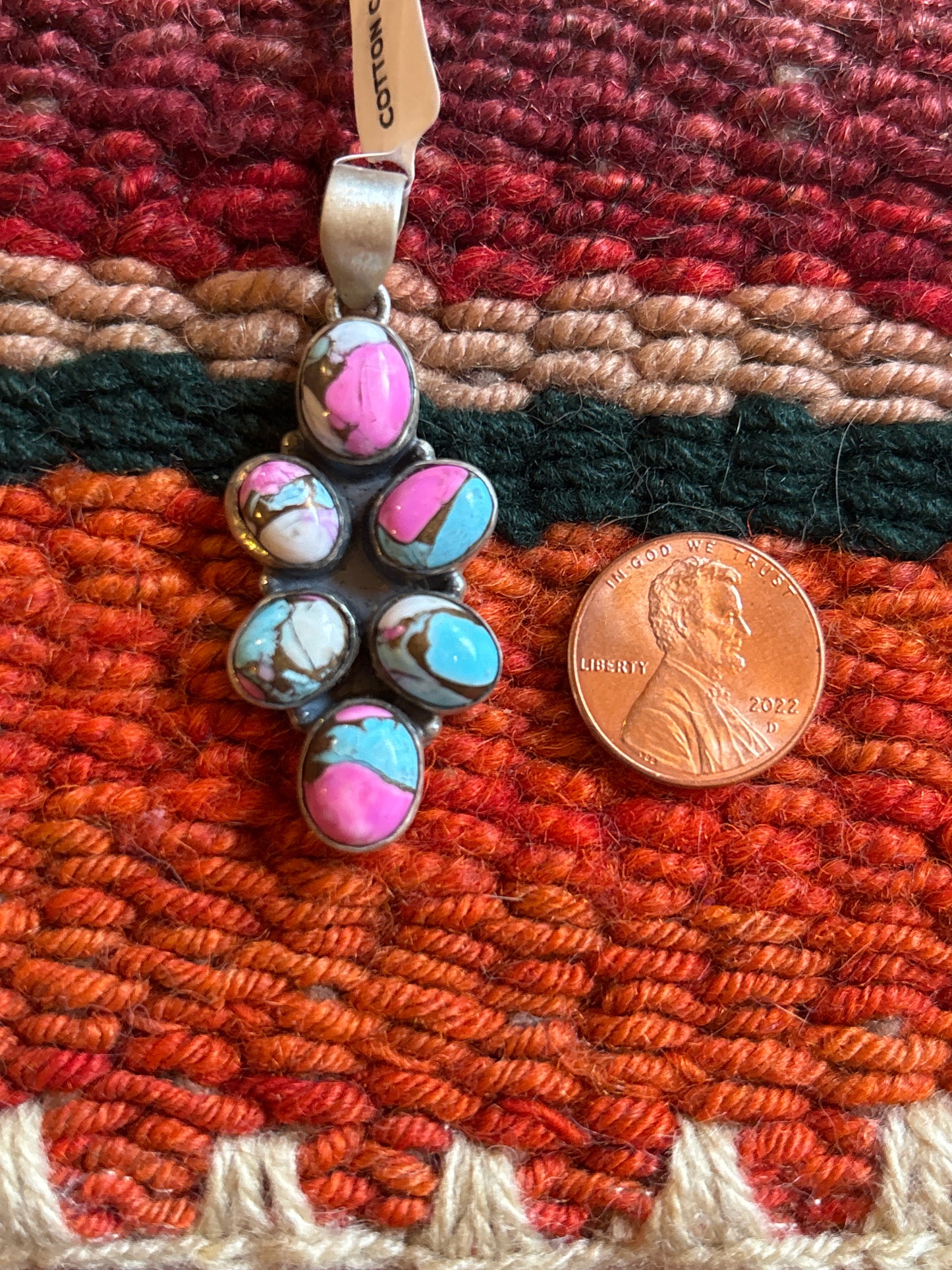 Cotton Candy Turquoise Pendant