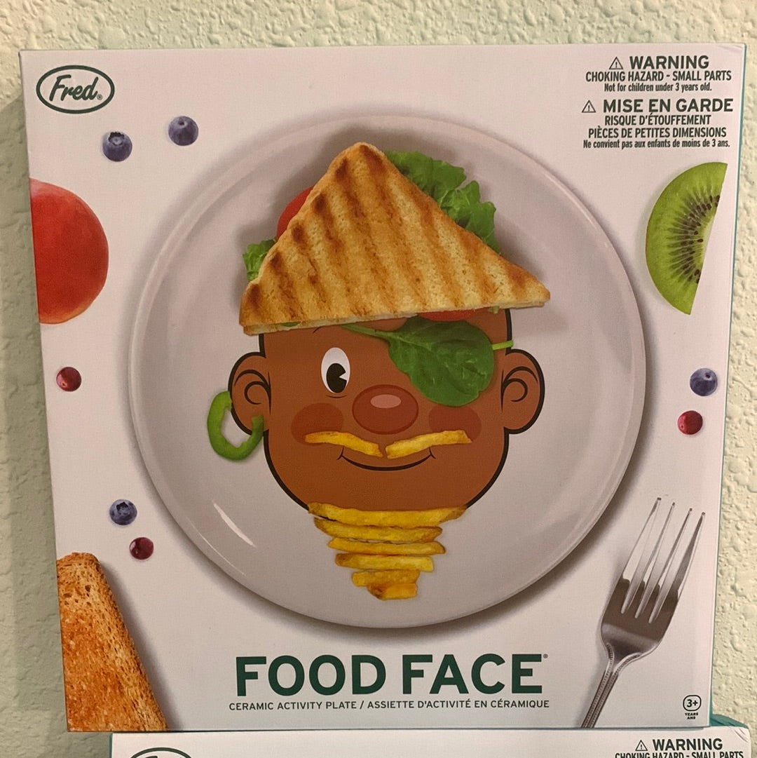 Food Face Activity Plate