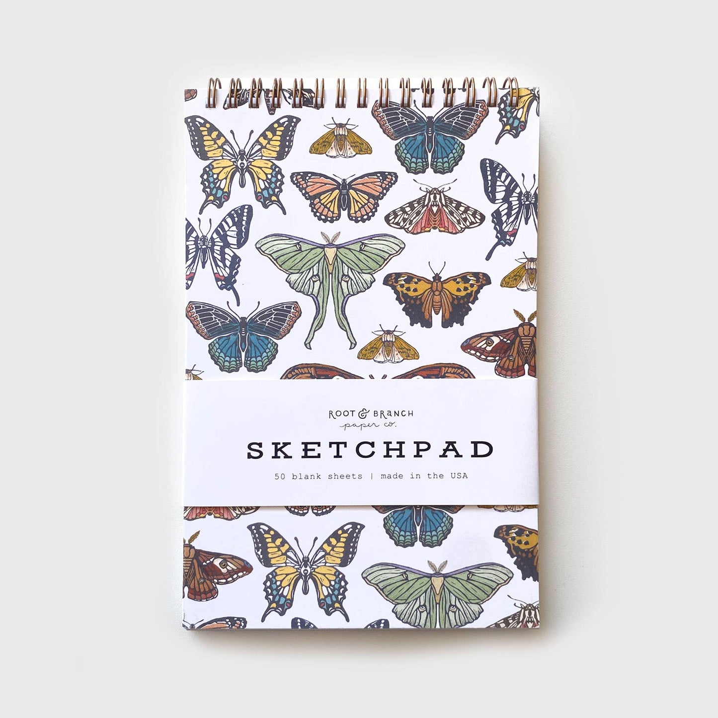 Butterfly + Moth Spiral Bound Sketchpad