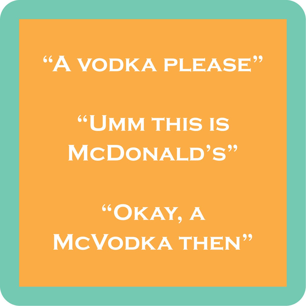 NEW COASTER McVodka | Funny Party Gift | August 2026 Release