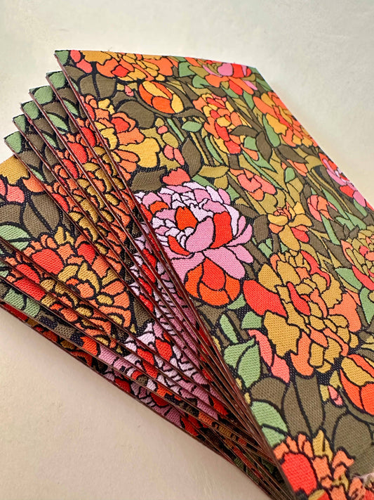 Peonies-Woven Mending Sticker Patch