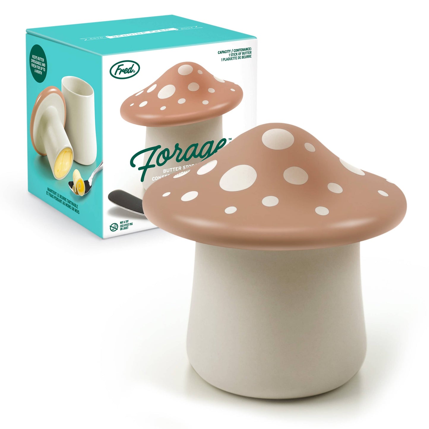 Forage - Butter Storage - Ceramic Mushroom