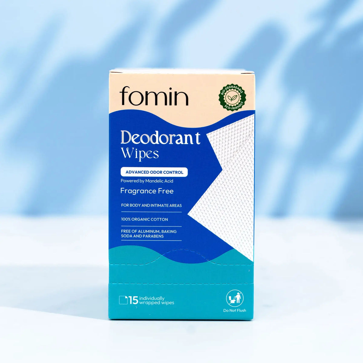 Deodorant Wipes — pH-Balanced Odor Control | Fragrance Free