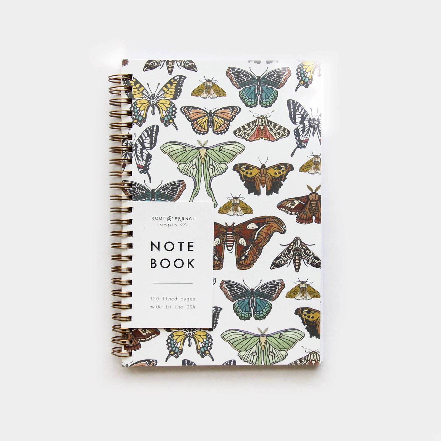 Butterfly + Moth Spiral Bound Notebook