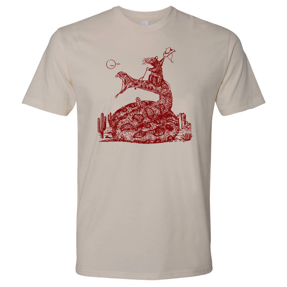 Rodeo Mouse T Shirt Cowboy Western Theme Funny Graphic Tee