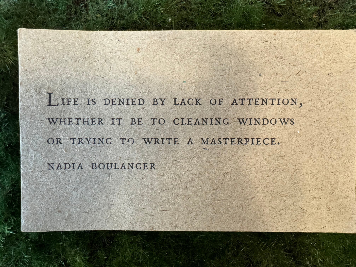 Glass Window with 6 Quotes