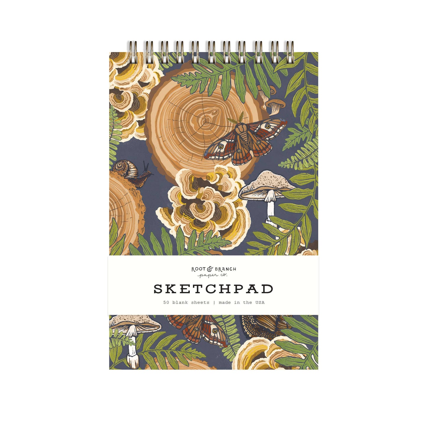 Mushroom Grove Spiral Bound Sketchpad