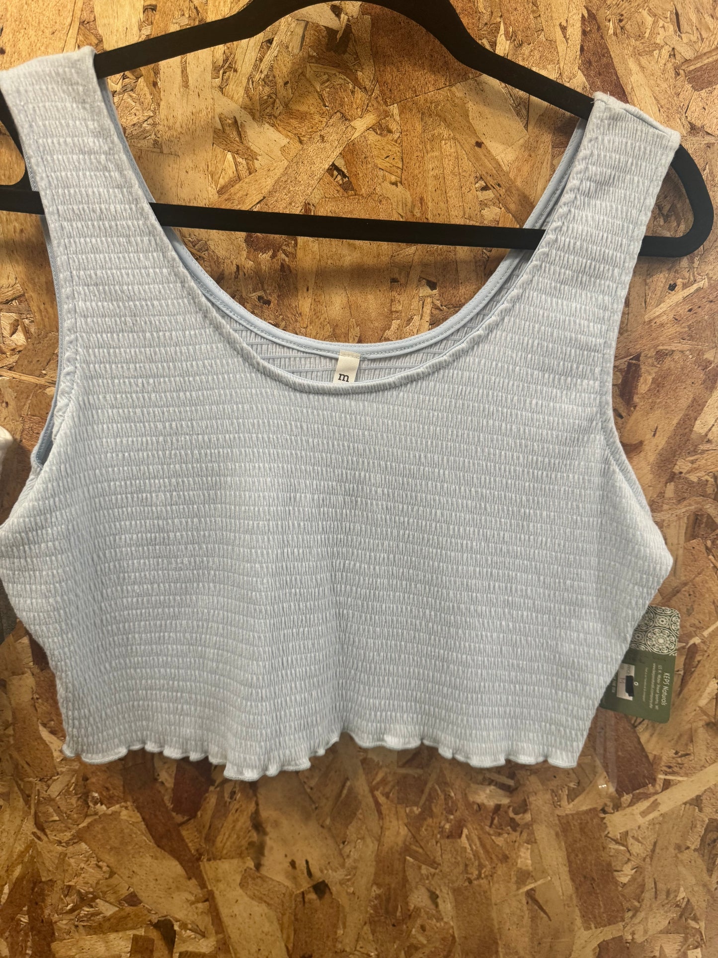 Ribbed & Ruffled Crop Tank | MTS