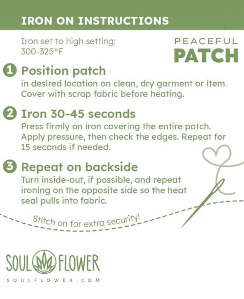 Soul Flower Iron On Patches