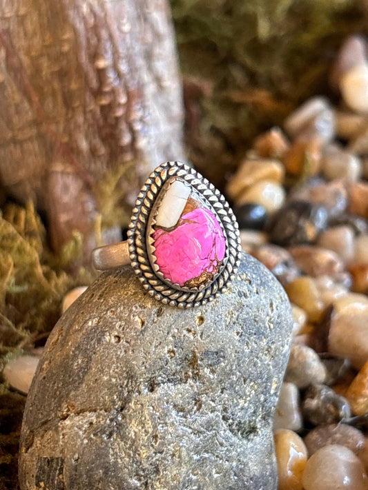 Cotton Candy Turquoise Ring | Adjustable