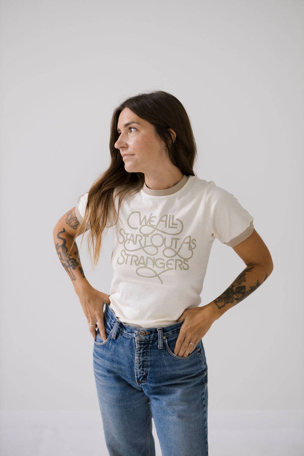 We All Start Out As Strangers, Graphic T-Shirt, Printed Tee