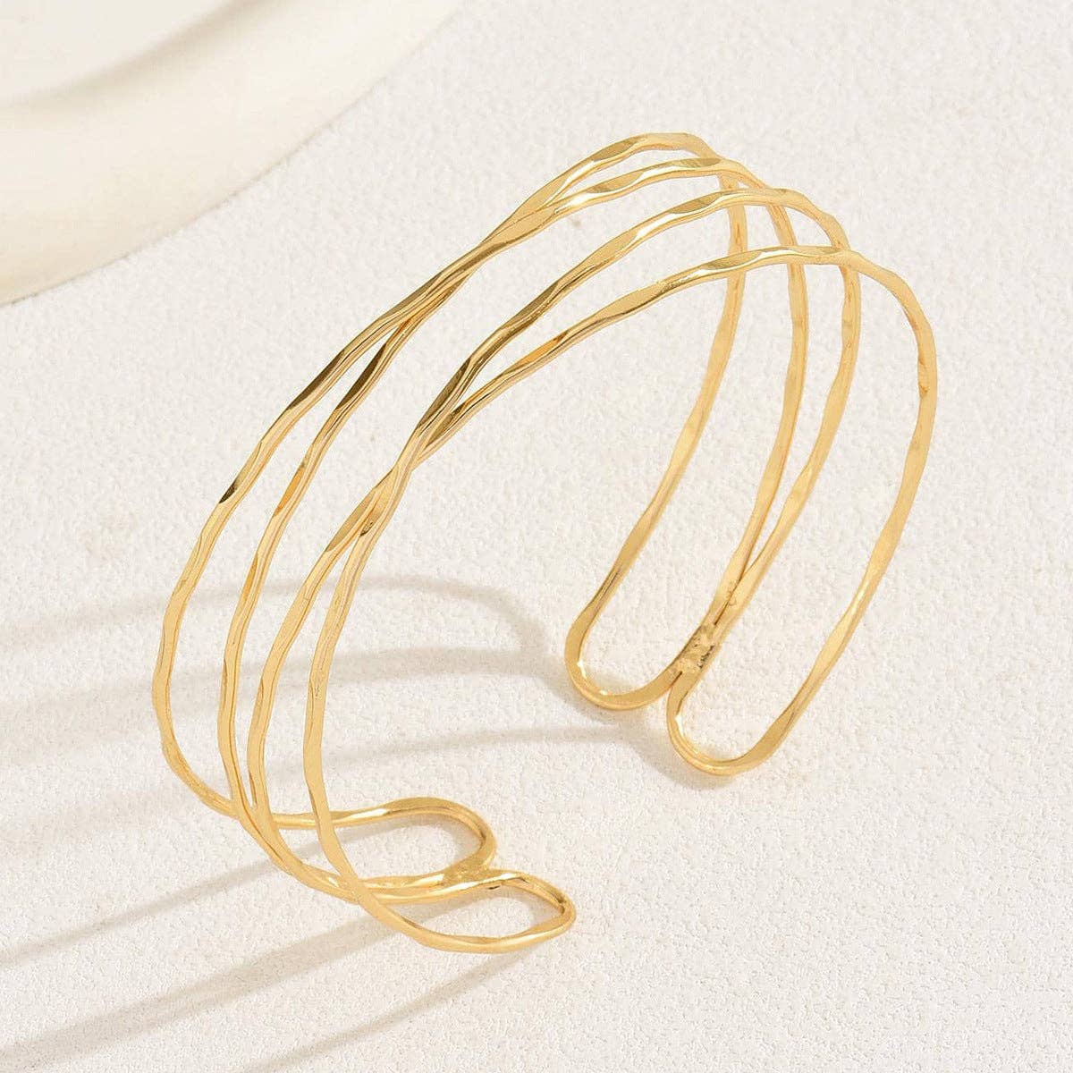 Multi-Layered Cross Simple Arm Cuff