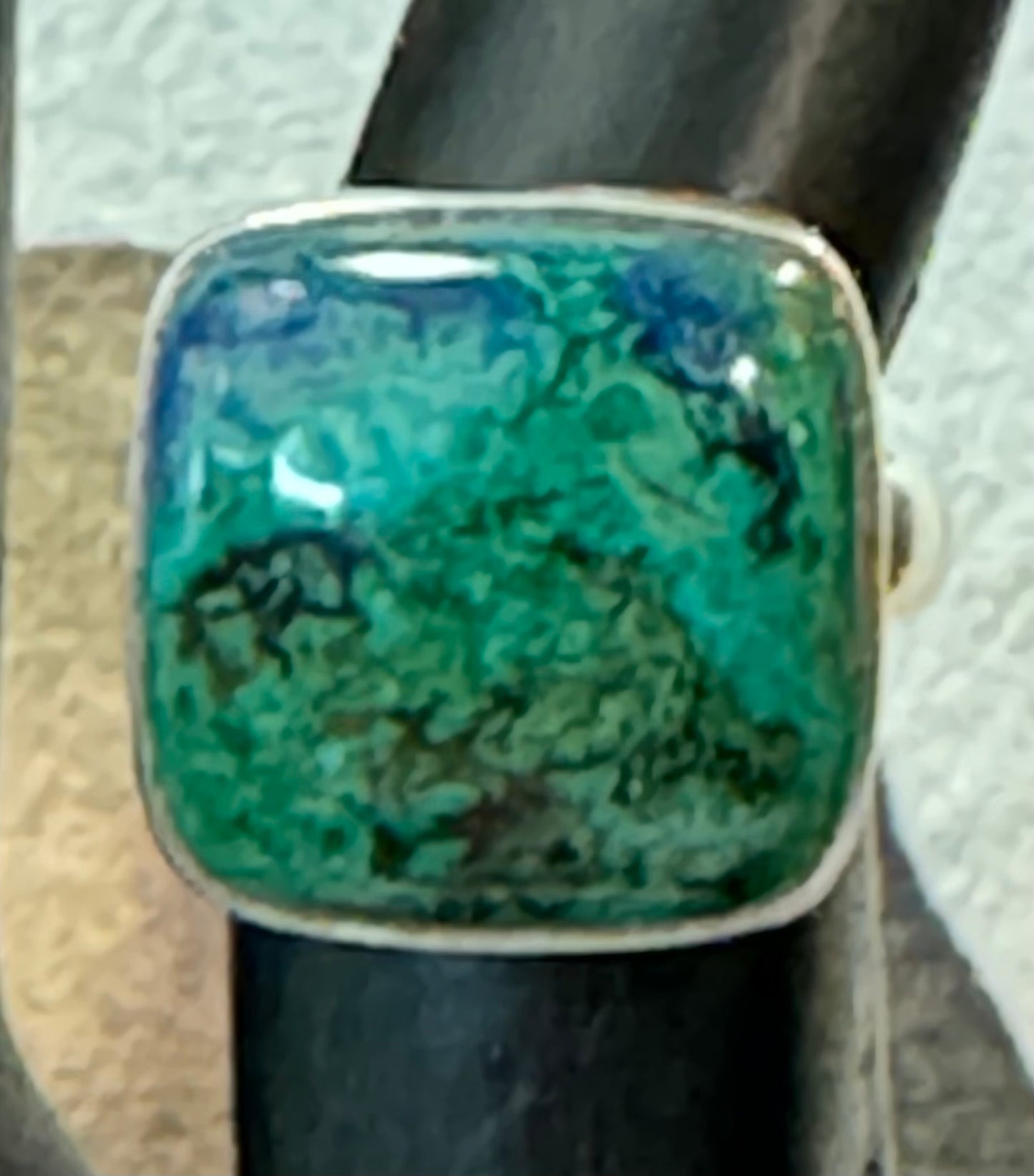 Azurite Malachite Ring | Size 5