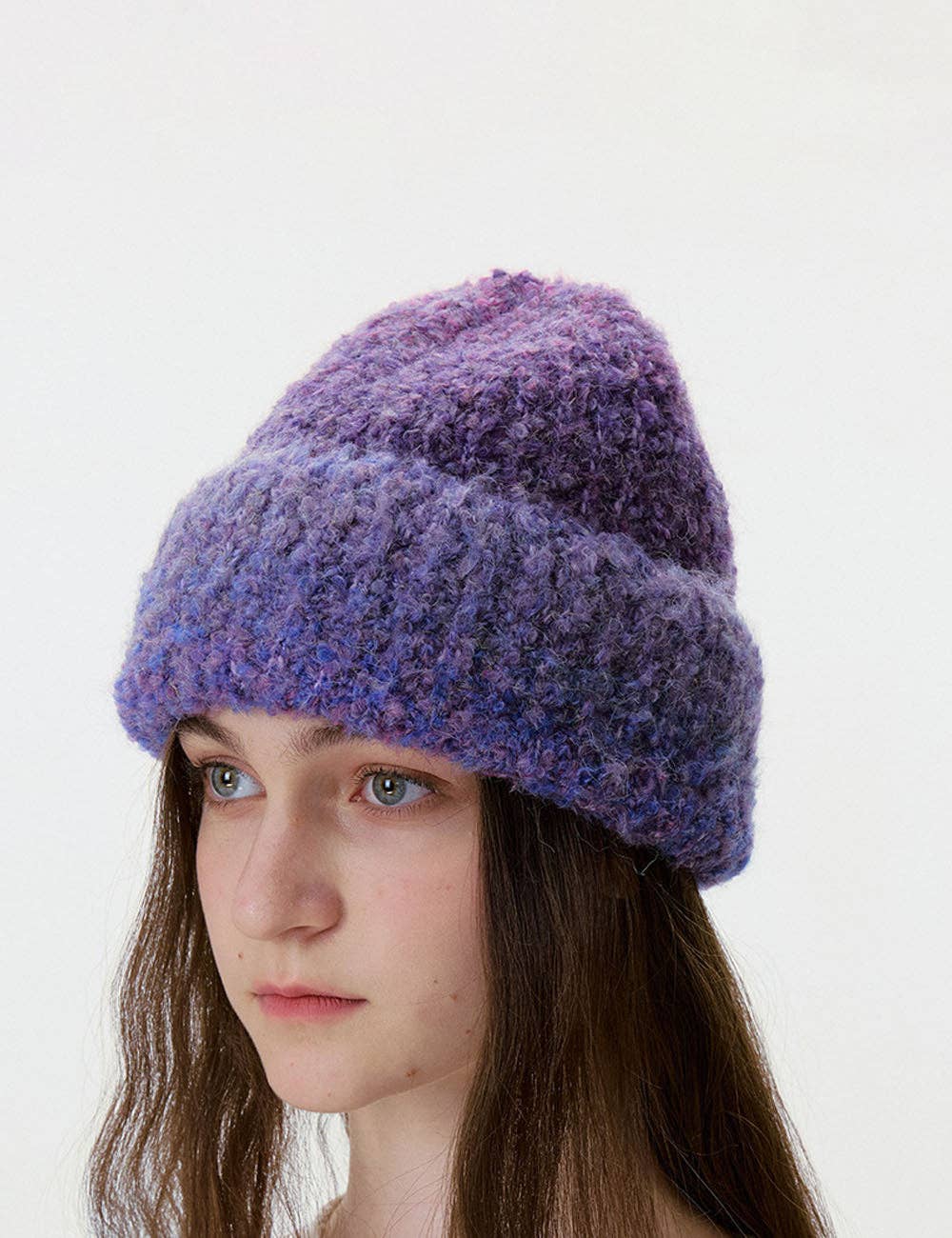 Simple Wool Blend Thick Warm Beanie Hat