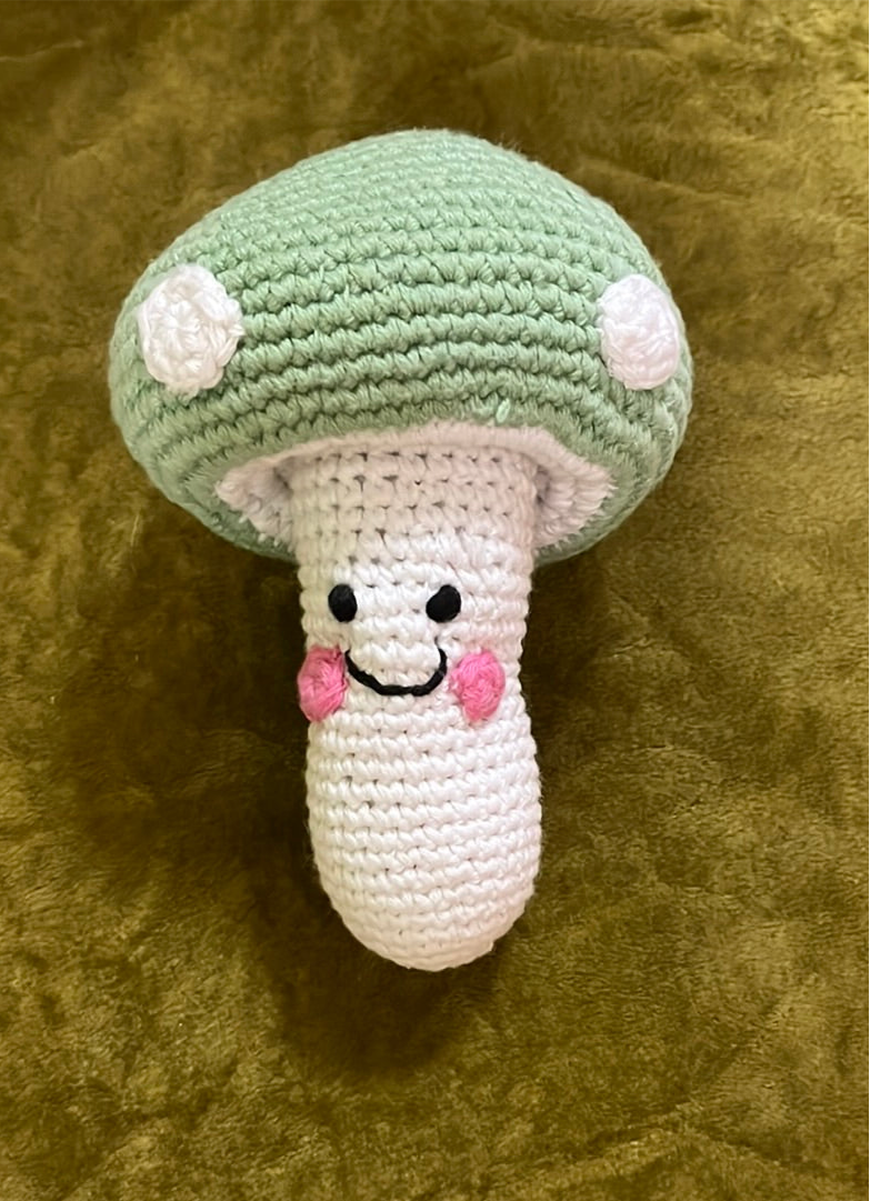 Green Toadstool Rattle | by Pebble