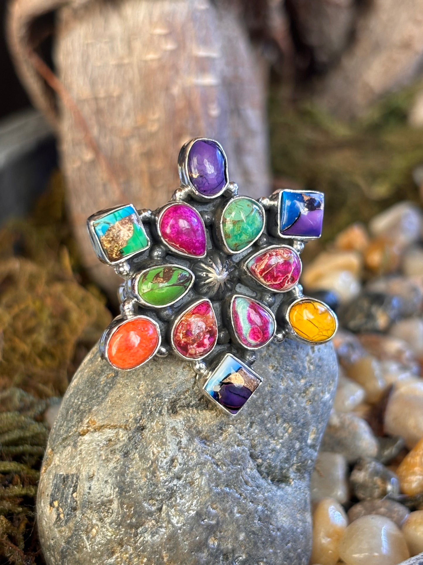 Multi-Stone Cluster Ring | Size 8.5