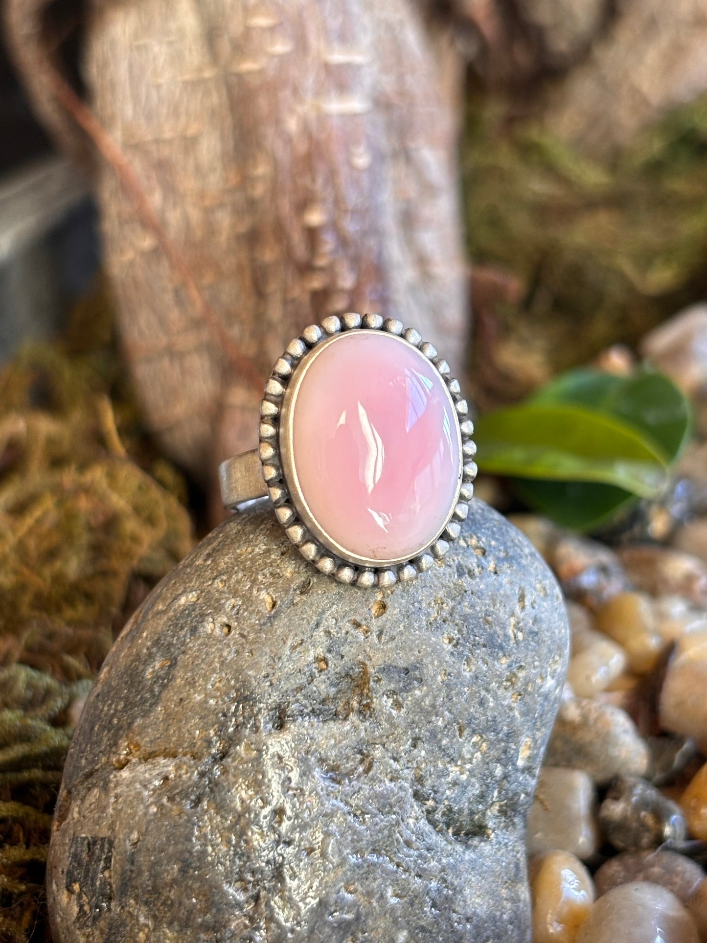 Pink Conch Ring | Adjustable