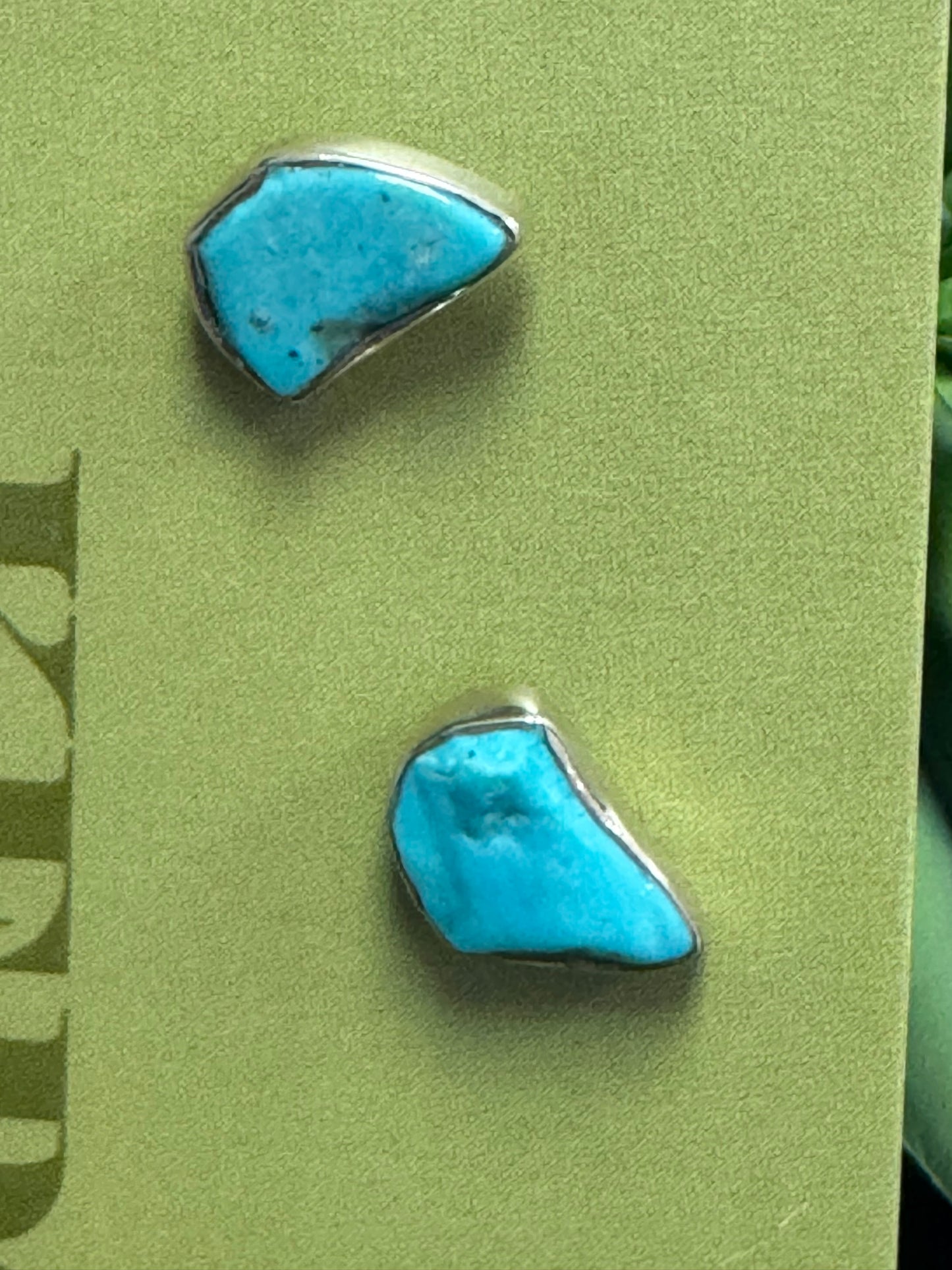 Turquoise Silver Earrings