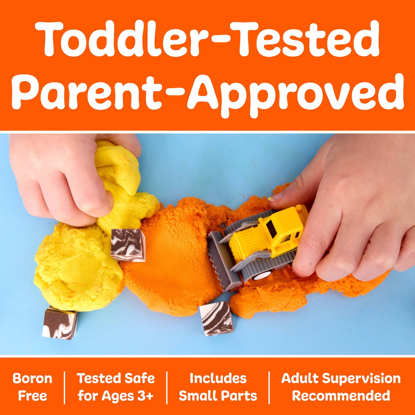 Construction Theme - Sensory Mini Play Kit Jar with Cloud Clay