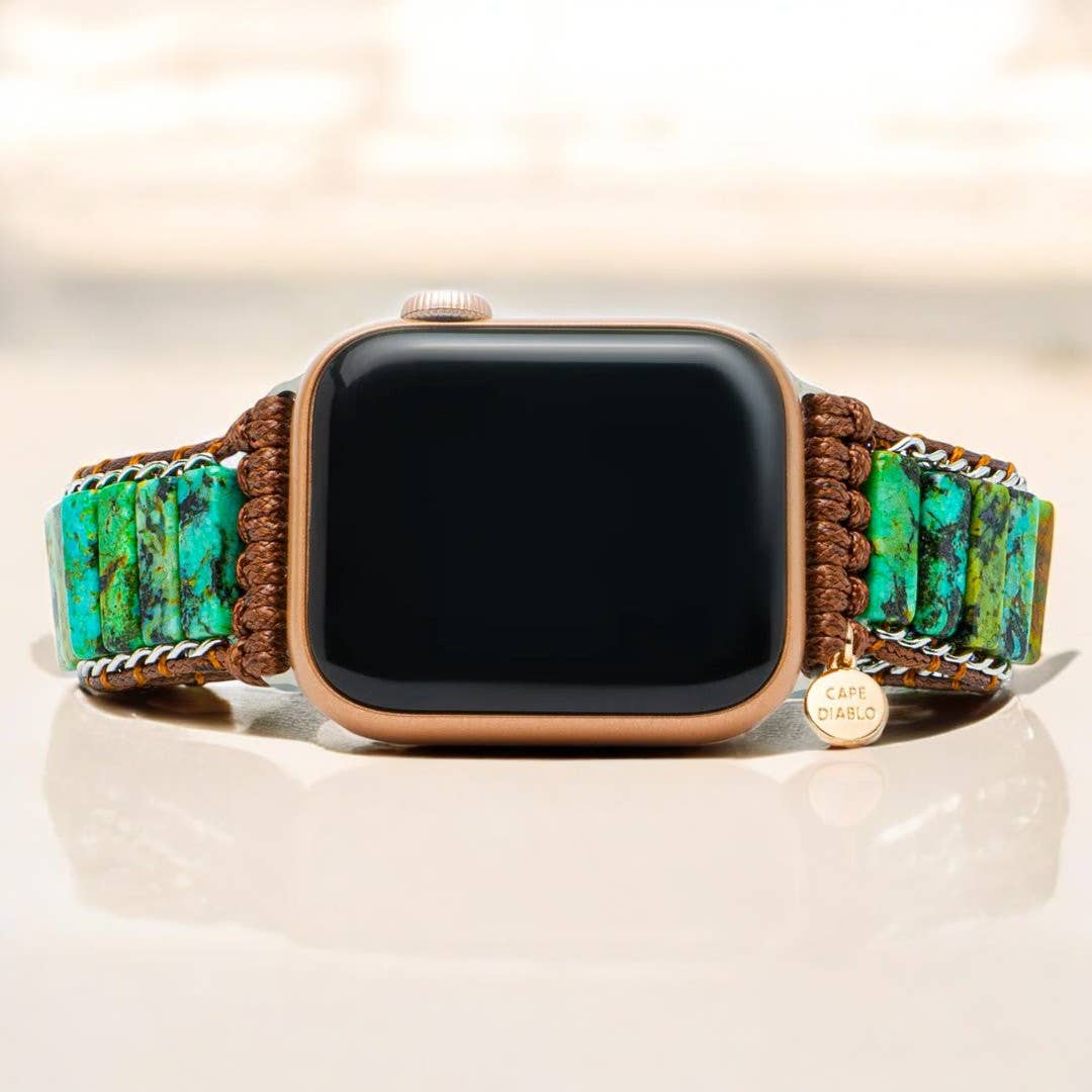 Men's African Turquoise Apple Watch Strap