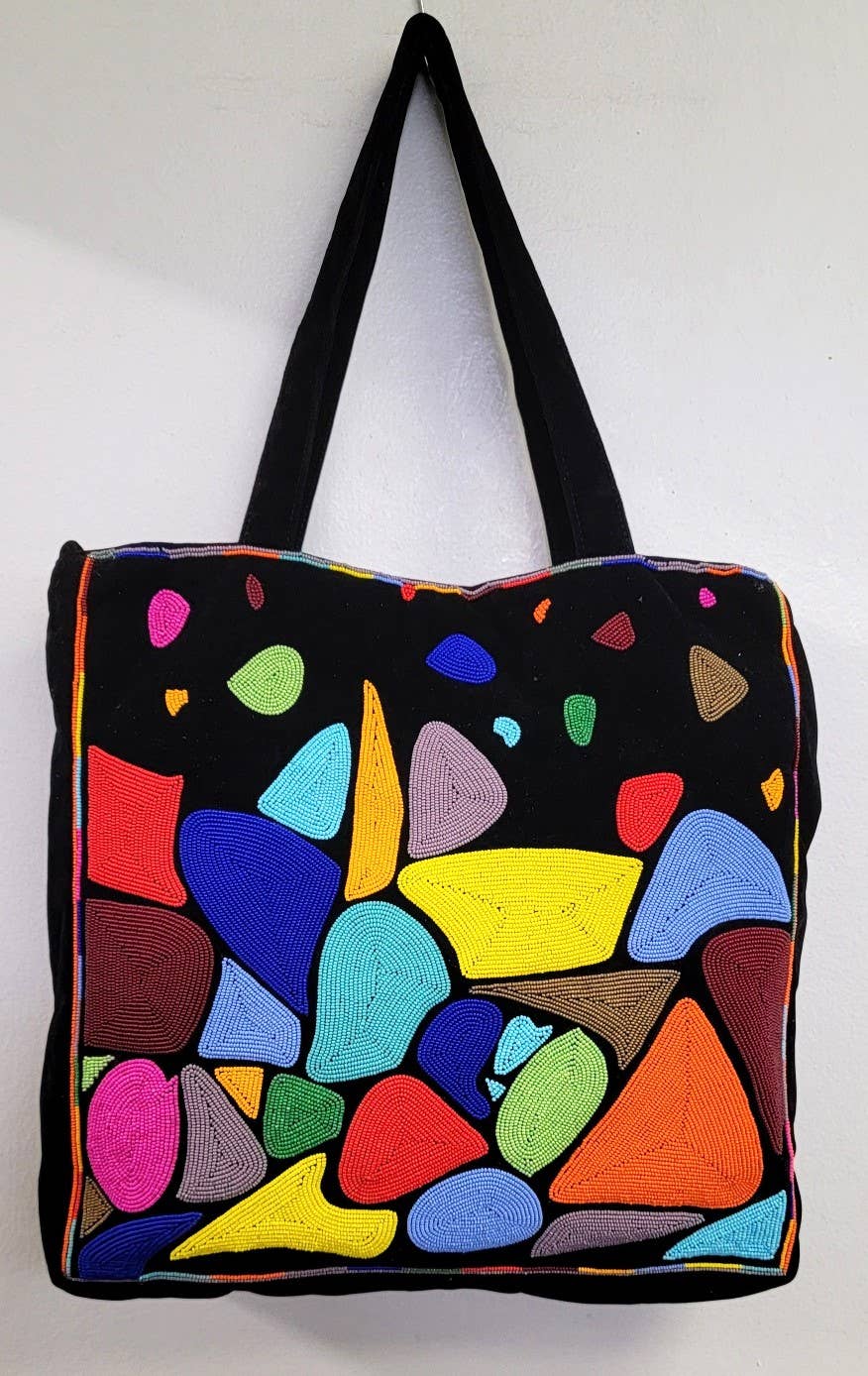 Beaded Color Pop Tote Bag