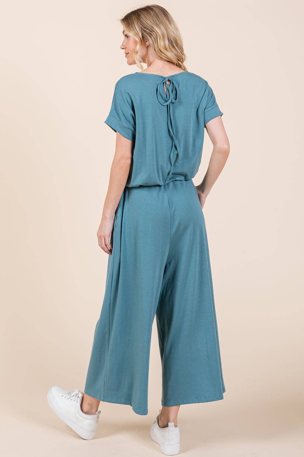 Wide Leg Jumpsuit with Side Pockets