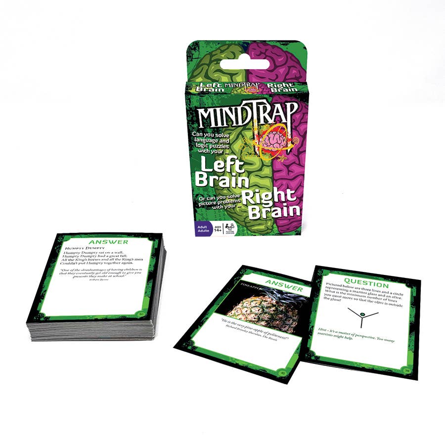 MindTrap® Left Brain Right Brain Full Brain. Full Fun.