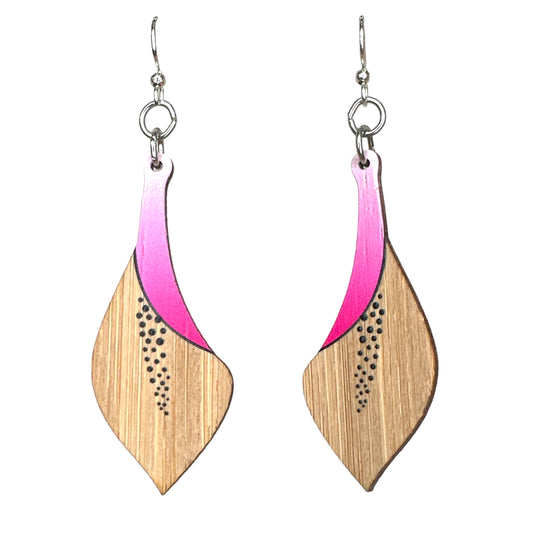 Green Tree Earrings | Bamboo