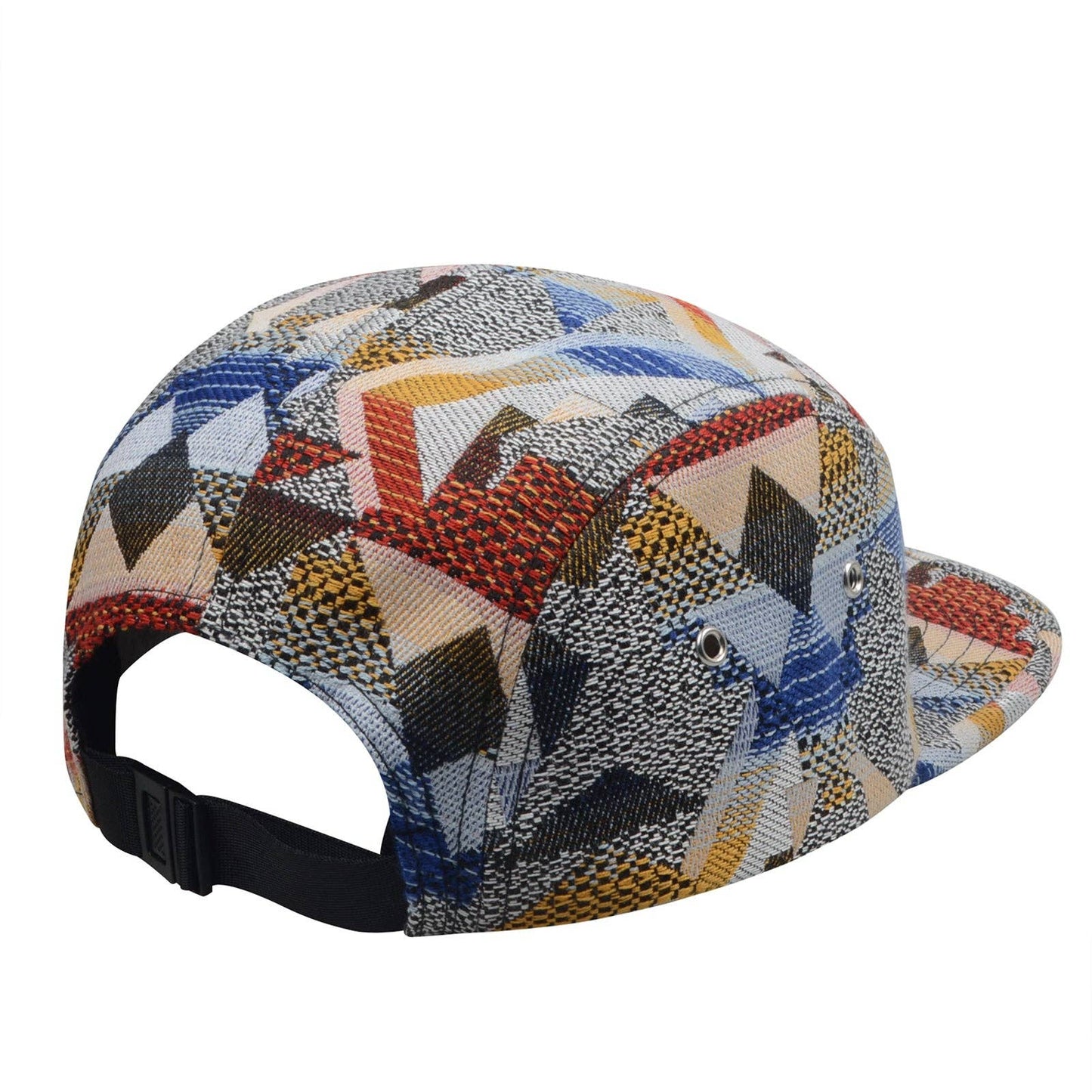 Patchwork Jacquard 5 Panel Hat Camp Cap