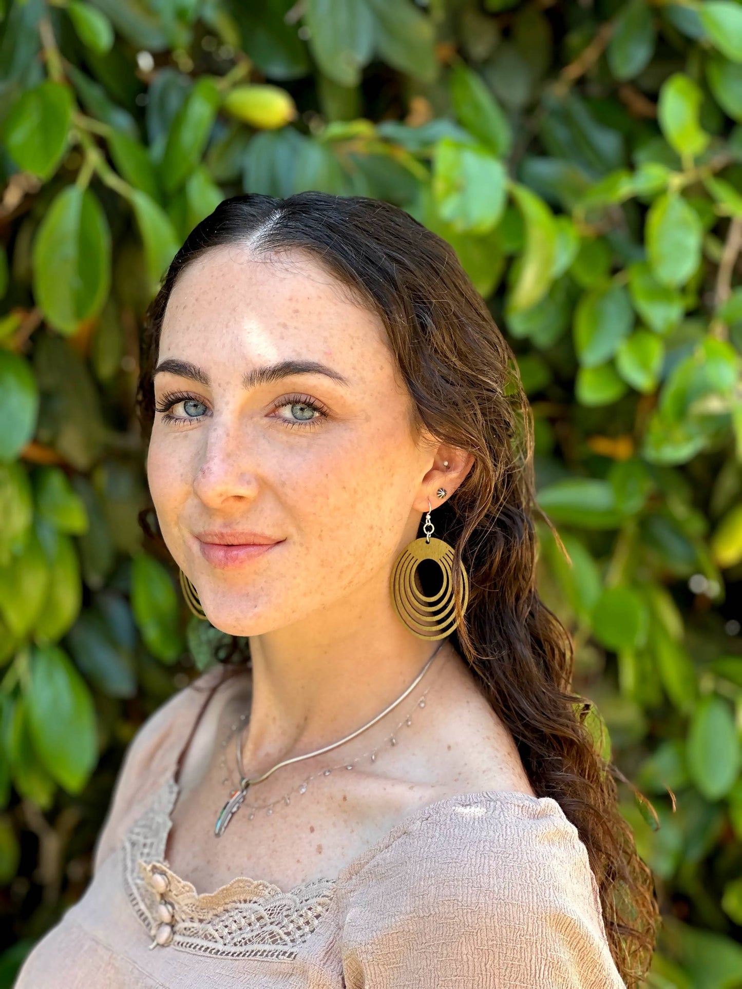 Oval Offset Earrings