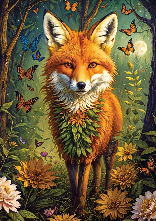 Enchanted Fox 1000-Piece Enjoy Puzzle