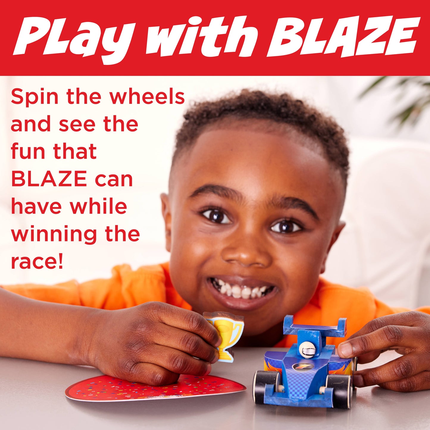 Buildeez! Blaze Race Car - DIY Wooden Craft Kit for Kids