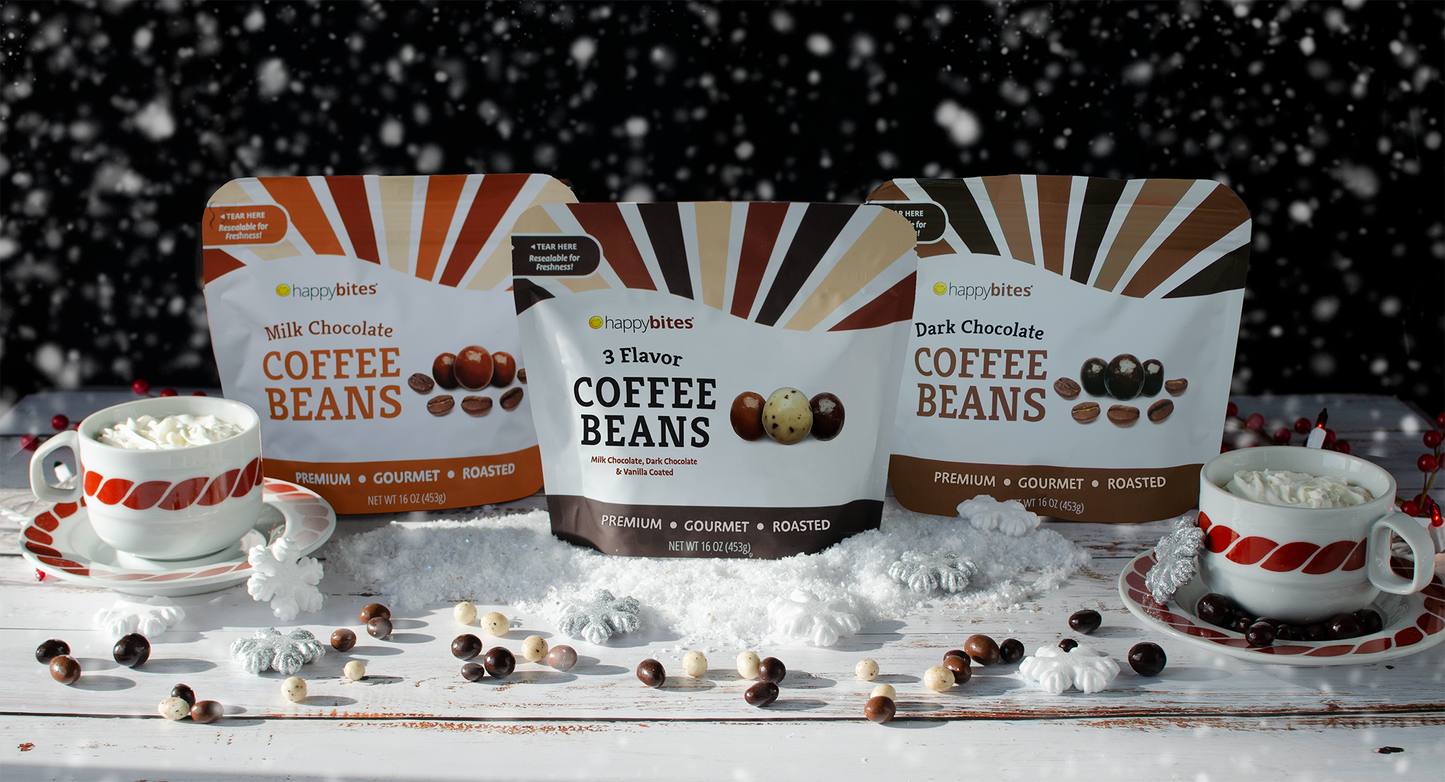 Happy Bites Triple Flavored Coffee Beans (5 oz)