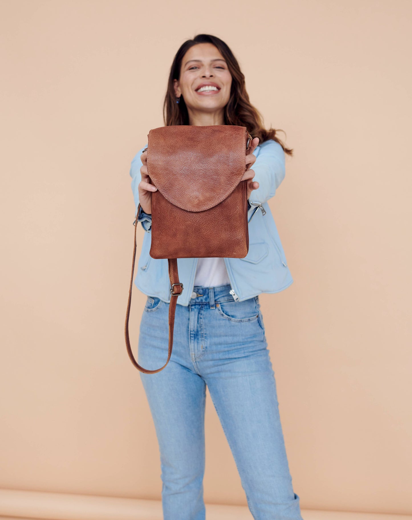 Peck Handcrafted Leather Crossbody Bags