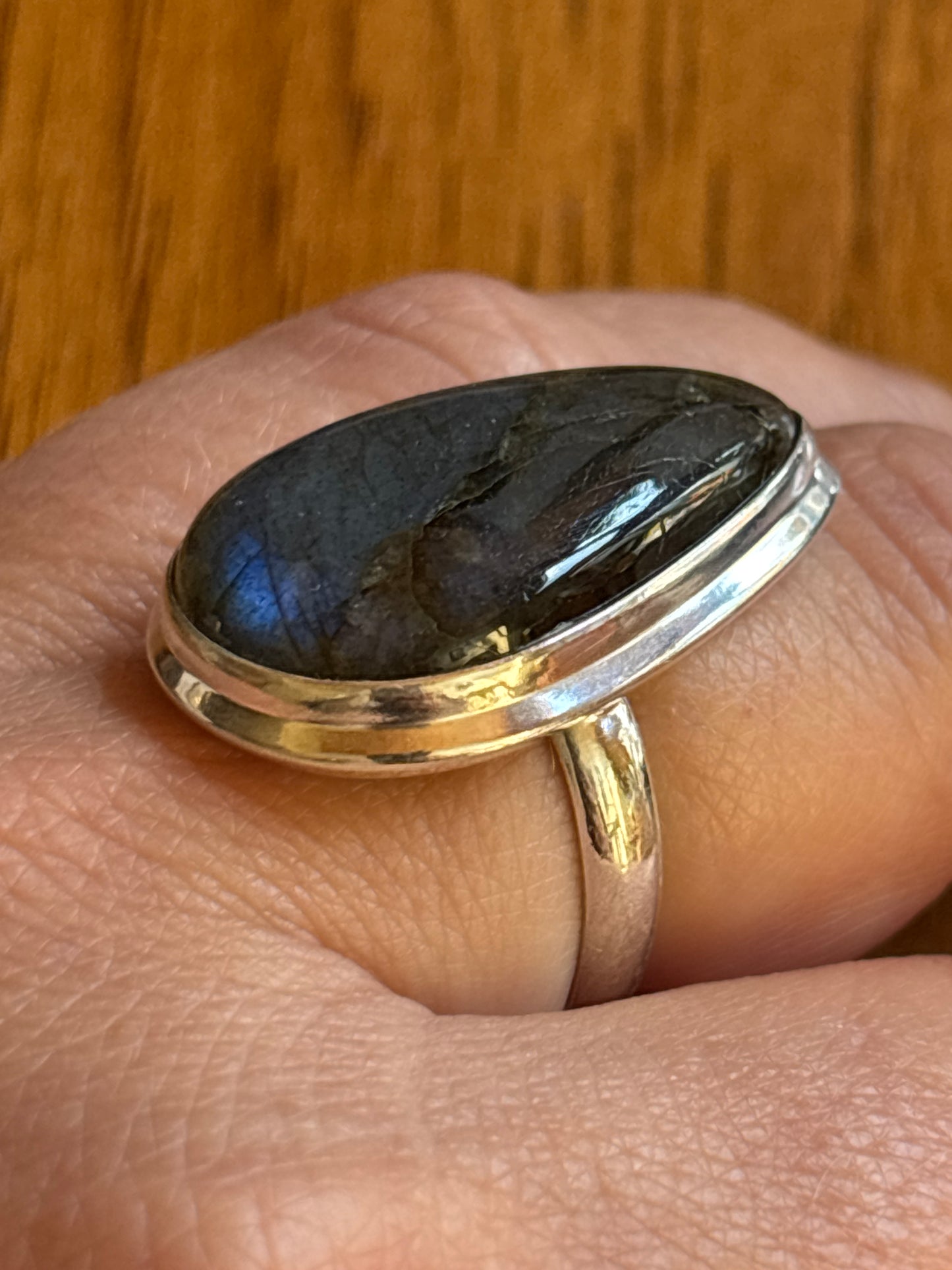 AAA Labradorite Ring | Size 9