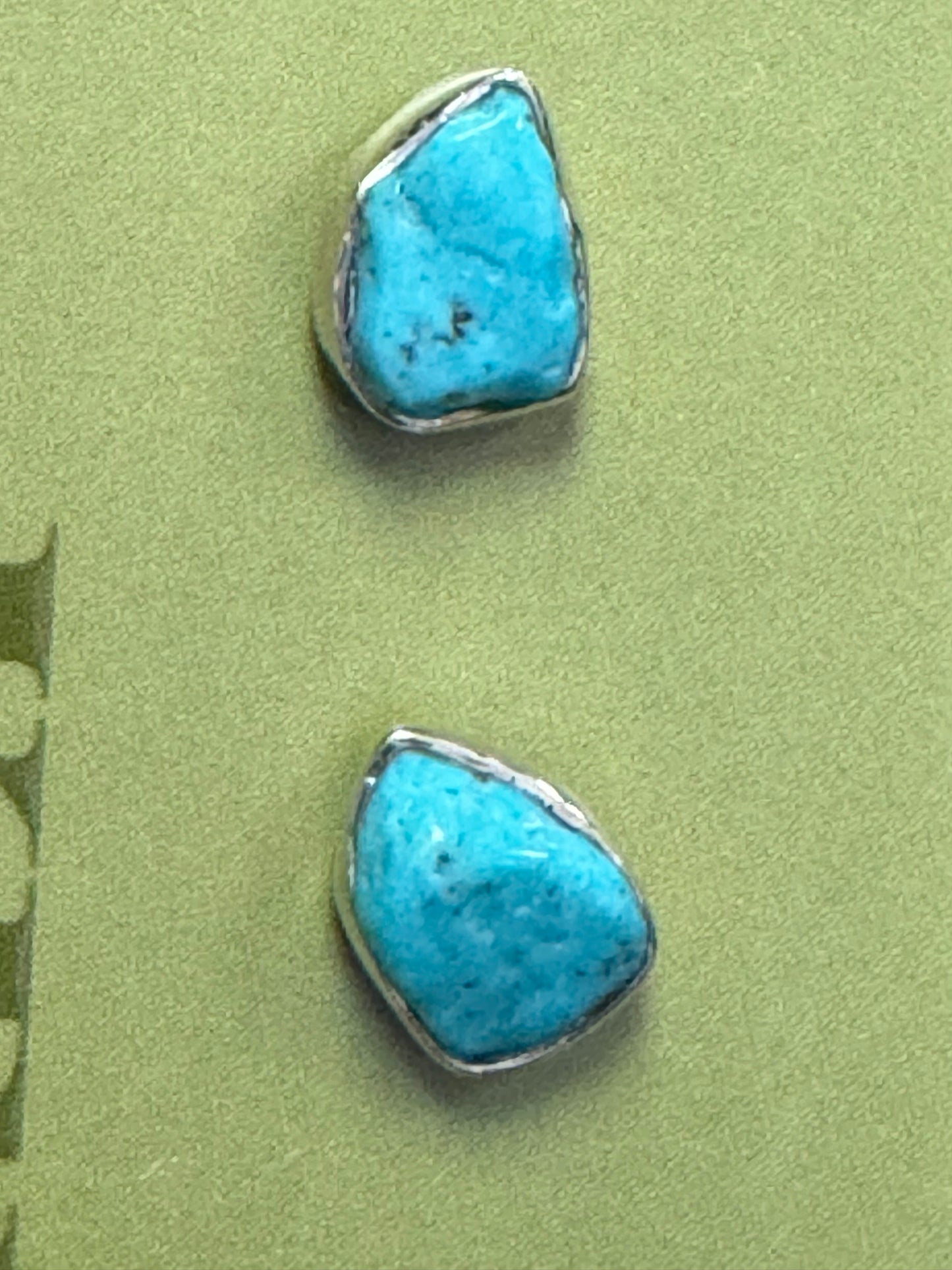 Turquoise Silver Earrings