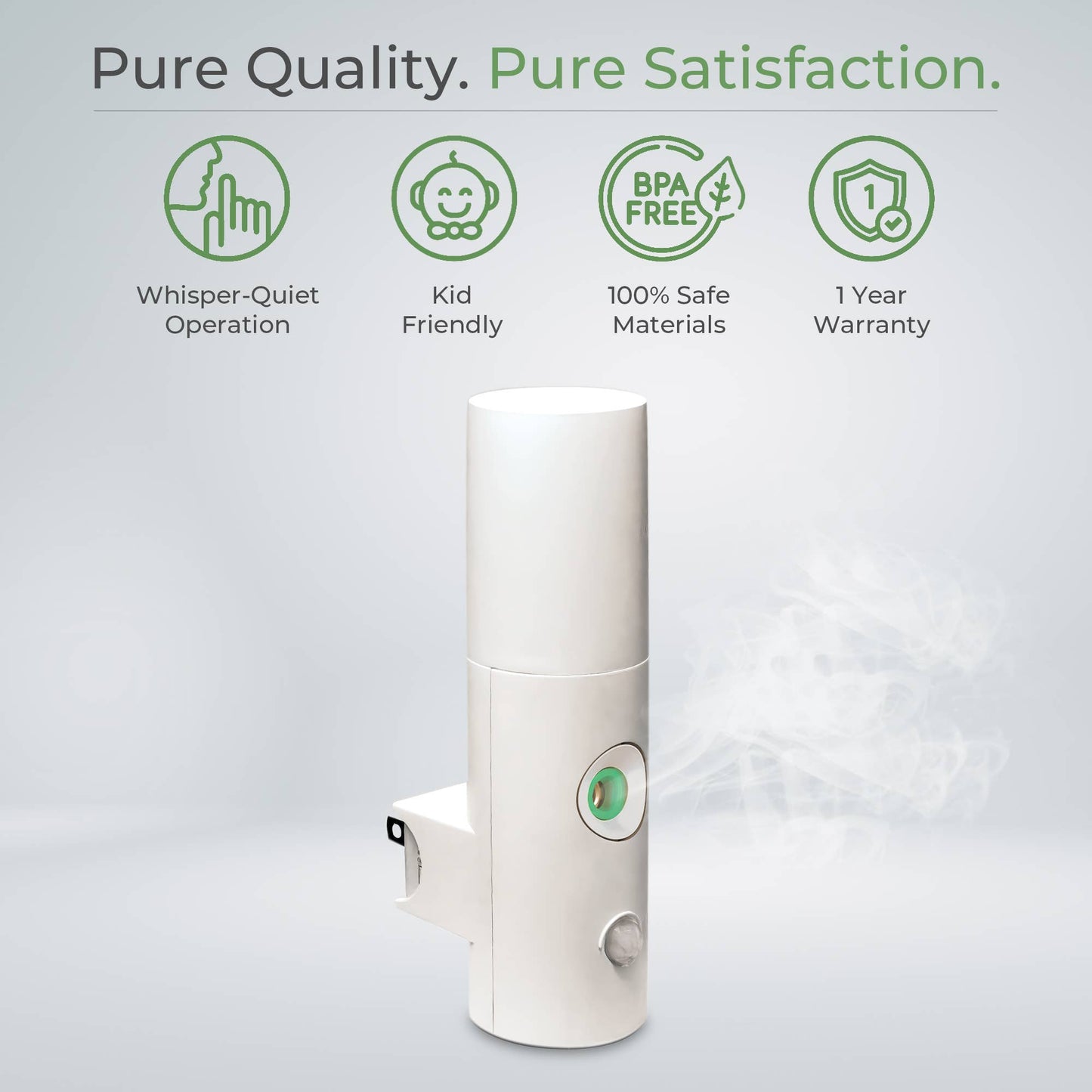 Waterless aromatherapy and fragrance plug-in