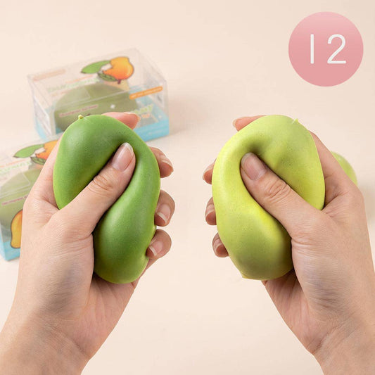 ASMR Crunchy Color Change Mango Squeeze Squishy Stress Relief Toy