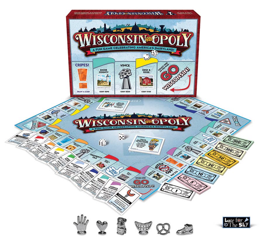 Wisconsin Opoly (state) Board Game