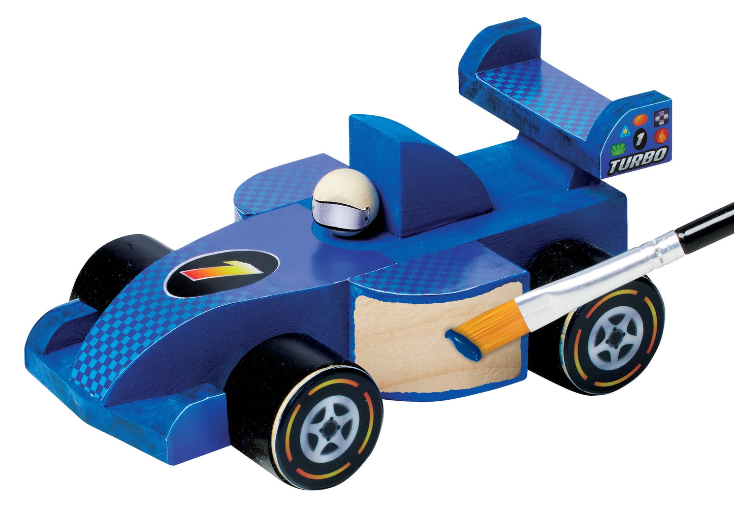 Buildeez! Blaze Race Car - DIY Wooden Craft Kit for Kids