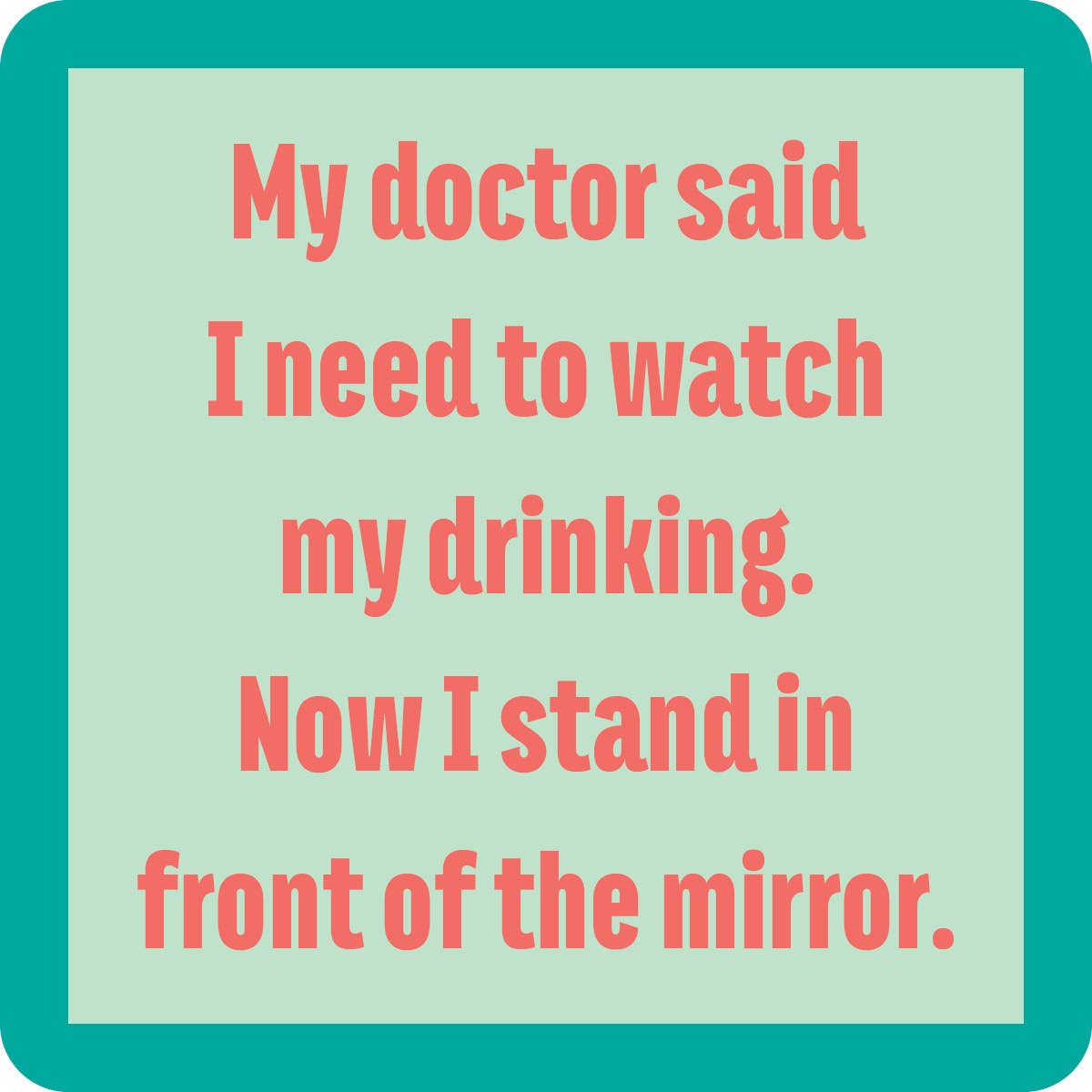 COASTER Mirror | Funny Party Gift | Home Bar Decor