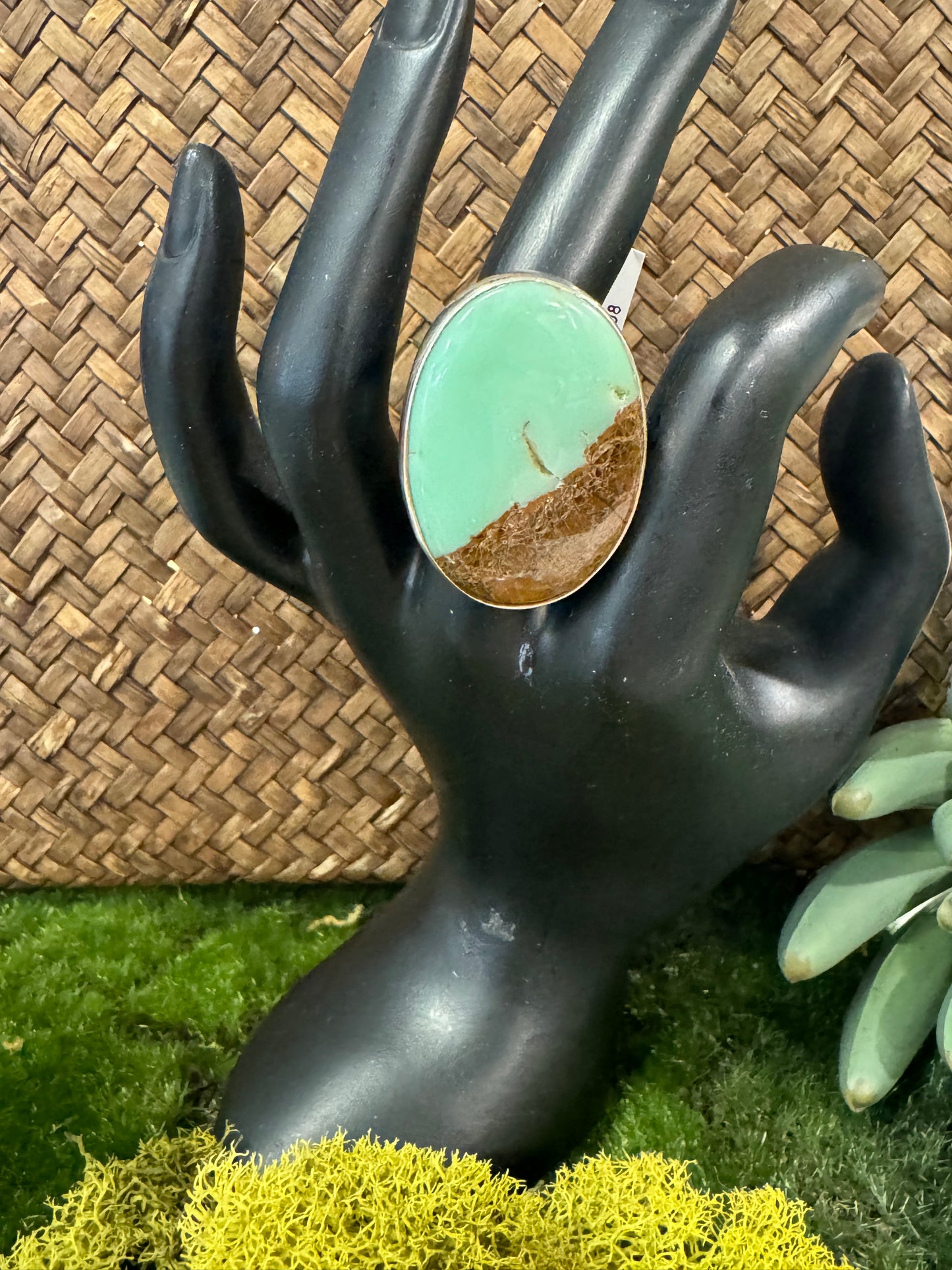 Chrysoprase Ring | Adjustable