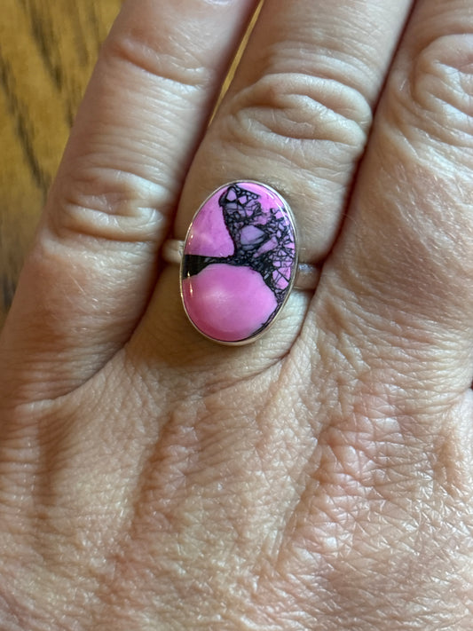 Cherry Blossom Dahlia Ring | Size 9