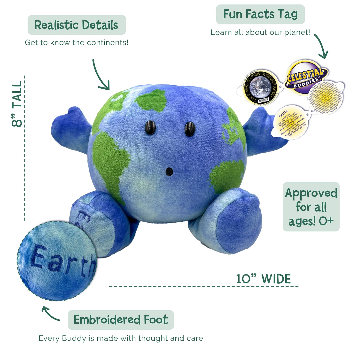 Little Earth Buddy Planetary Plush