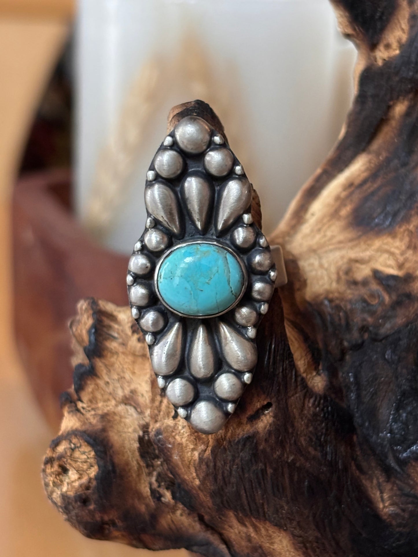 Turquoise Ring | Adjustable