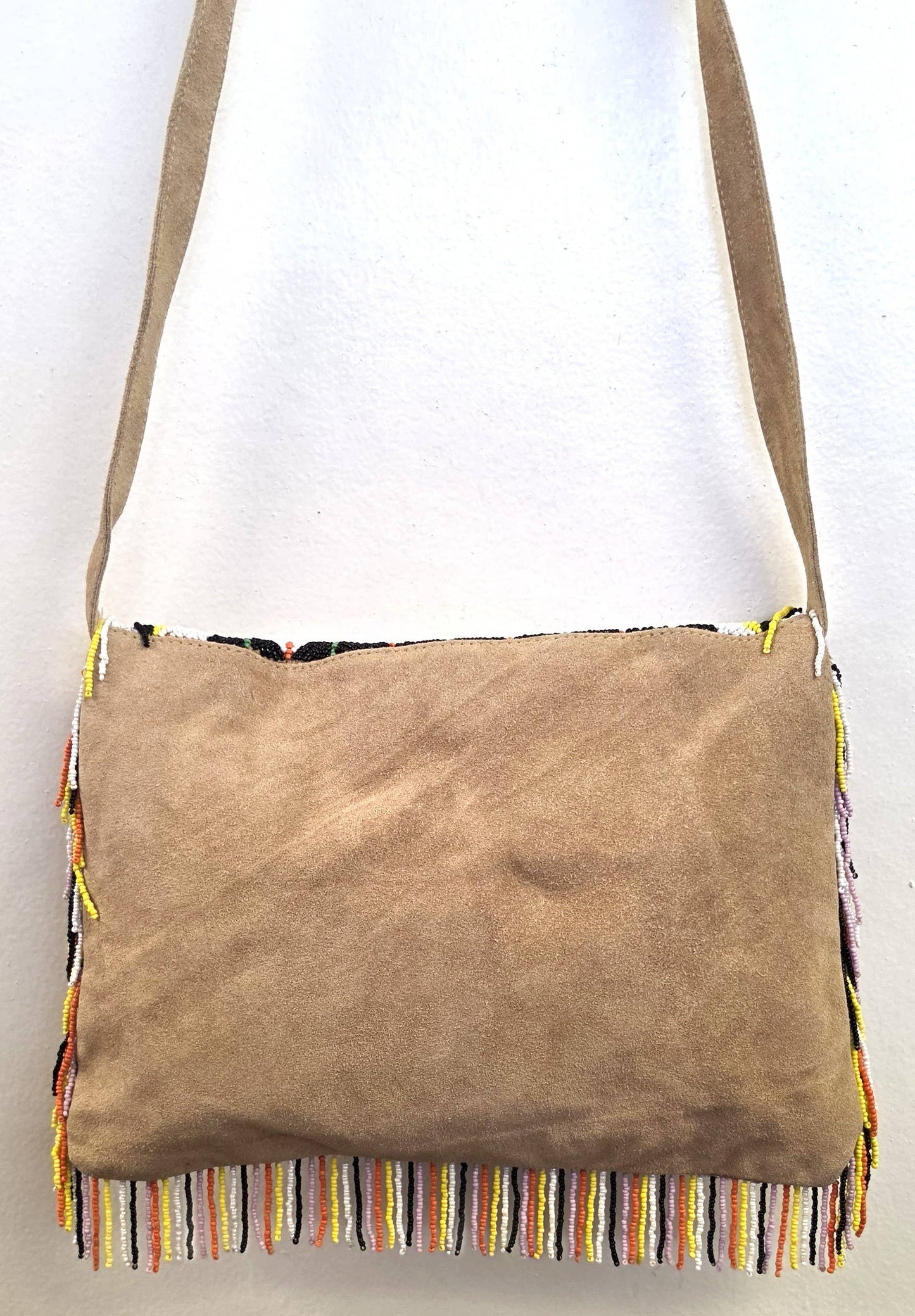 Bohemian Leather Crossbody Clutch