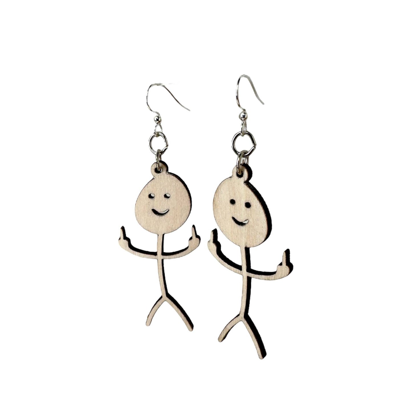 Flippin Stick Man Earrings